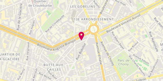 Plan de Station Krishna, 16 Rue du Père Guérin, 75013 Paris