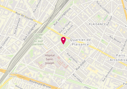 Plan de Chez Ami 2, 141 Rue Raymond Losserand, 75014 Paris