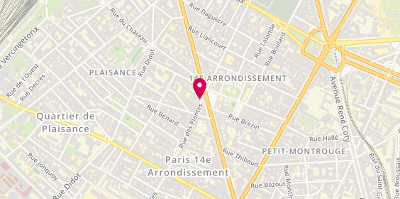 Plan de SAS Pza, 2 Rue des Plantes, 75014 Paris