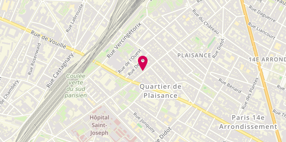 Plan de Ephese, 110 Rue Raymond Losserand, 75014 Paris