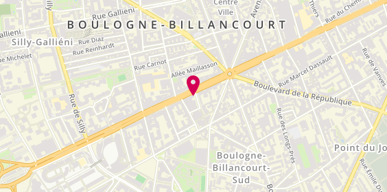 Plan de Pizza Hut, 17 avenue du Général Leclerc, 92100 Boulogne-Billancourt