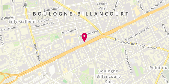 Plan de Les Burgers de Papa, 28 avenue du Général Leclerc, 92100 Boulogne-Billancourt
