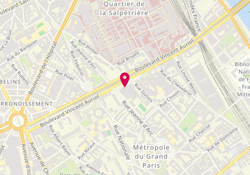 Plan de Sushi Daily Paris 13 C, 125 Boulevard Vincent Auriol, 75013 Paris