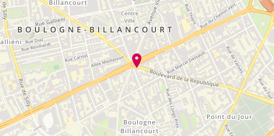 Plan de Pdp Boulogne, 93 Boulevard République, 92100 Boulogne-Billancourt