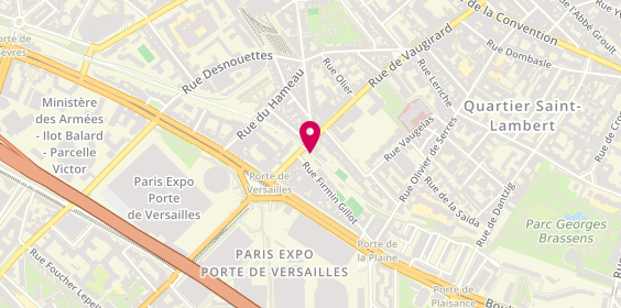 Plan de 15 Pizza, 397 Bis Rue de Vaugirard, 75015 Paris