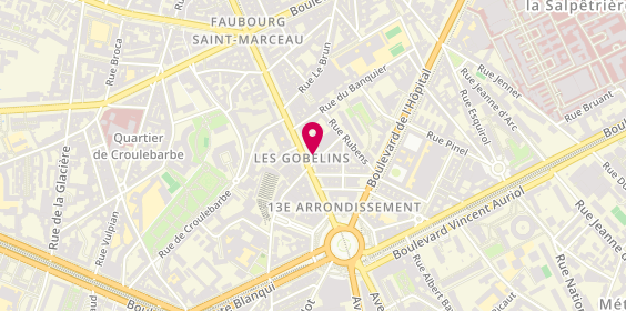 Plan de Le Sud Food, 69 avenue des Gobelins, 75013 Paris