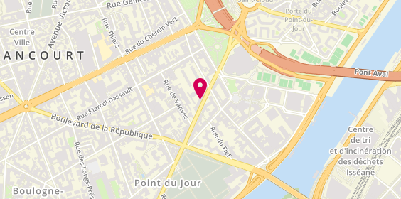 Plan de Le 89, 89 avenue Pierre Grenier, 92100 Boulogne-Billancourt