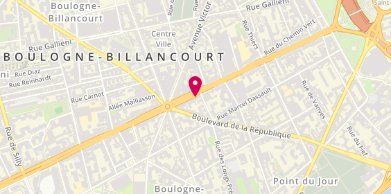 Plan de Berliner Das Original - Kebab, 93 avenue Edouard Vaillant, 92100 Boulogne-Billancourt