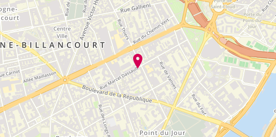 Plan de Casa Nostra, 73 Rue Marcel Dassault, 92100 Boulogne-Billancourt