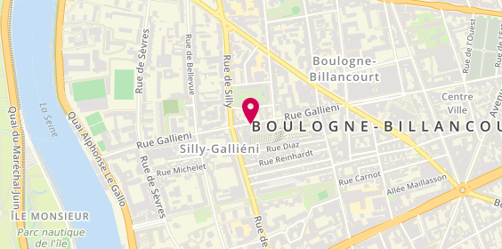 Plan de La Cantine du Marché, 191 Rue Galliéni, 92100 Boulogne-Billancourt