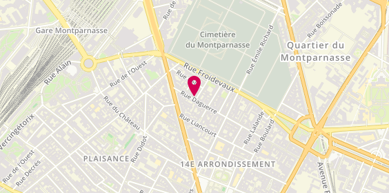 Plan de Chez Joy, 84 Rue Daguerre, 75014 Paris