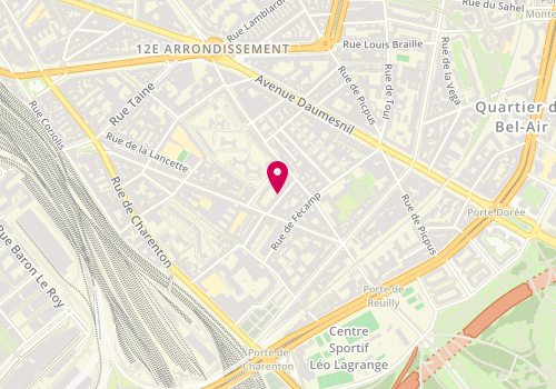 Plan de Les Zygomates, 7 Rue de Capri, 75012 Paris