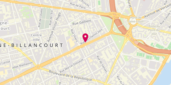 Plan de Pizza Time, 54 Ter avenue Edouard Vaillant, 92100 Boulogne-Billancourt