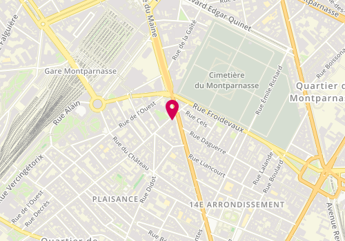 Plan de Vin & Marée Maine Montparnasse, 108 avenue du Maine, 75014 Paris