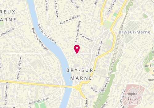 Plan de New Pizza, 9 Rue Paul Barilliet, 94360 Bry-sur-Marne