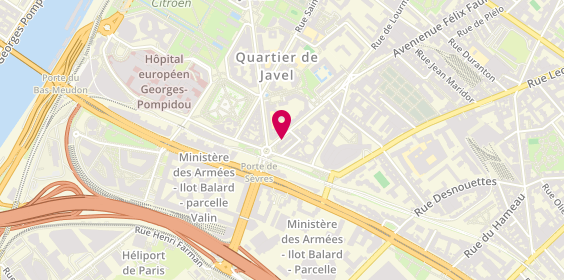 Plan de Fast-Balard, 147 avenue Félix Faure, 75015 Paris