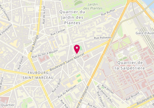 Plan de Domino' S Pizza, 40 Boulevard Saint-Marcel, 75005 Paris