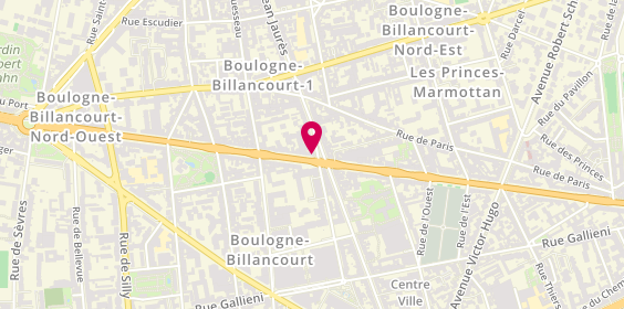 Plan de Il Mezzogiorno, 84 Route de la Reine, 92100 Boulogne-Billancourt
