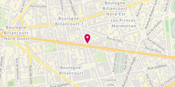 Plan de Rb Burger, 61 Boulevard Jean Jaurès, 92100 Boulogne-Billancourt