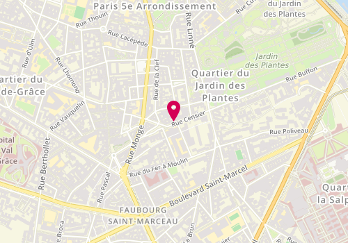 Plan de I.N.E.S, 18 Rue Censier, 75005 Paris