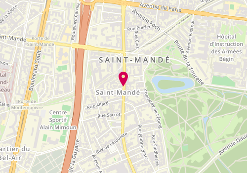 Plan de Nina Crispy, 60 Avenue du General de Gaulle, 94160 Saint-Mandé