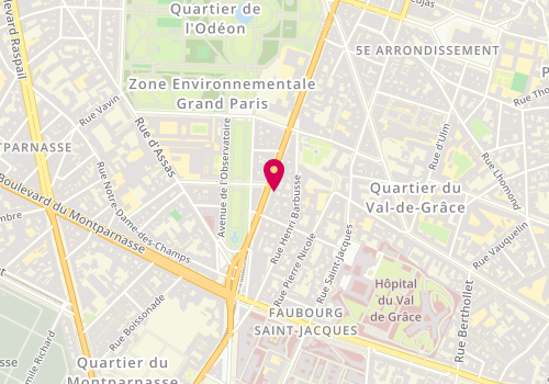 Plan de Pizza Hut, 129 Boulevard Saint-Michel, 75005 Paris