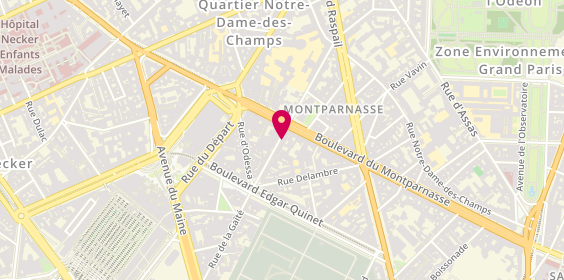 Plan de Krua Thai, 41 Rue du Montparnasse, 75014 Paris