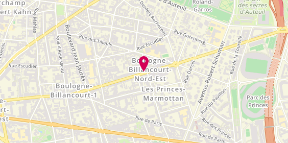 Plan de O'menu Bio, 82 Rue du Château, 92100 Boulogne-Billancourt