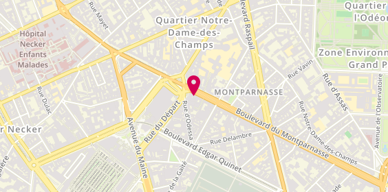 Plan de Starbucks Coffee, 70 Boulevard du Montparnasse, 75014 Paris