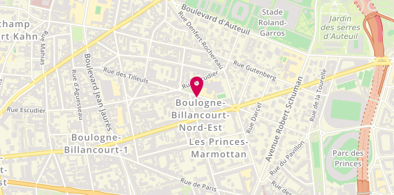 Plan de Burger & Fries, 17 Bis Rue des Tilleuls, 92100 Boulogne-Billancourt