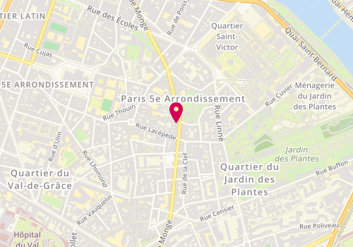 Plan de SAS Poke Me 5, 58 Rue Monge, 75005 Paris