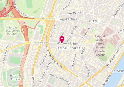 Plan de Eat Meat, 39 Rue Molitor, 75016 Paris