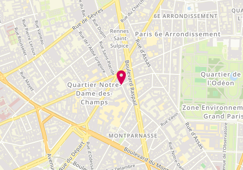 Plan de Bagels & Brownies, 12 Rue Notre Dame des Champs, 75006 Paris
