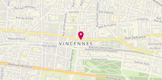 Plan de Les Petits Vignerons, 51 Rue de Fontenay, 94300 Vincennes