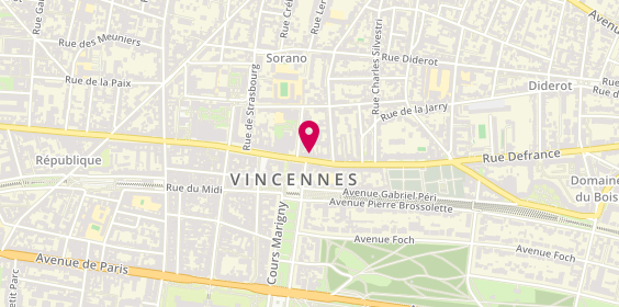 Plan de Sunny’s, 80 Rue de Fontenay, 94300 Vincennes