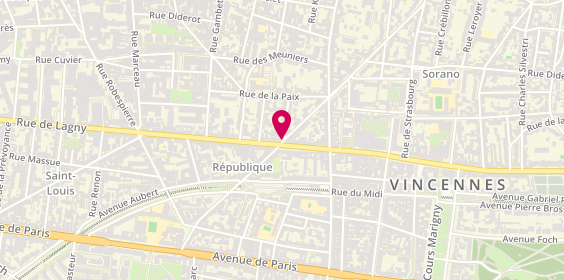 Plan de Bibim Go, 1 Rue de la Fraternité, 94300 Vincennes
