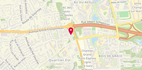 Plan de Mcdonald's, 2 Boulevard de Champy Nesles, 77420 Champs-sur-Marne