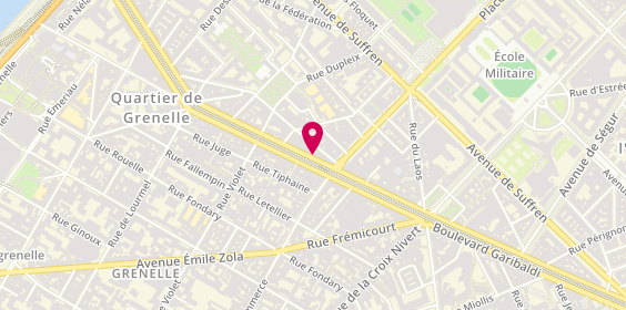 Plan de O'tacos, 105 Boulevard Grenelle, 75015 Paris