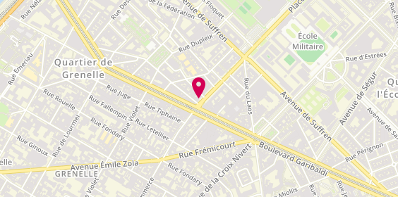 Plan de Starbucks, 66 avenue de la Motte-Picquet, 75015 Paris