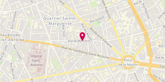 Plan de Chez Gotier, 52 Rue de Montreuil, 75011 Paris