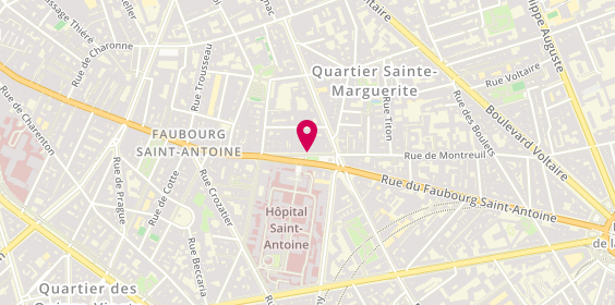 Plan de Chez Pierrot, 215 Rue du Faubourg Saint-Antoine, 75011 Paris