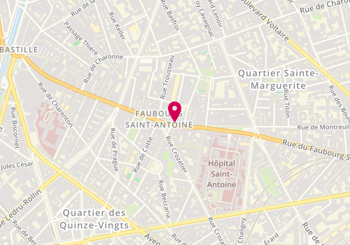 Plan de Planet Food, 159 Rue du Fbg saint Antoine, 75011 Paris