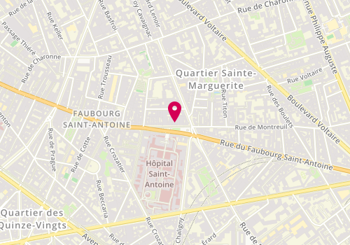 Plan de PAPO, 217 Rue du Faubourg Saint-Antoine, 75011 Paris