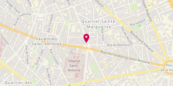 Plan de La Parisienne du Faubourg, 1 Rue Faidherbe, 75011 Paris