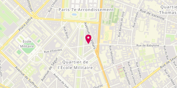 Plan de TU Vu, 4Bis Rue d'Estrees, 75007 Paris