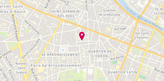 Plan de Sathees, 4-9 Rue Lobineau, 75006 Paris