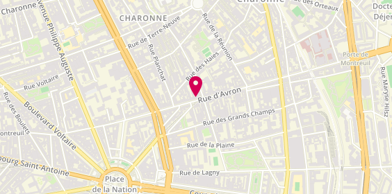 Plan de Bosphore, 33 Rue d'Avron, 75020 Paris