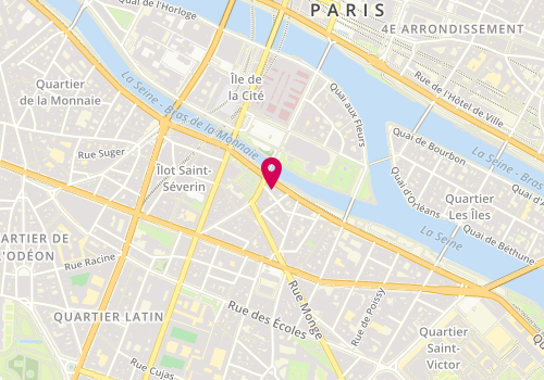 Plan de Le Grenier de Notre Dame, 18 Rue de la Bûcherie, 75005 Paris