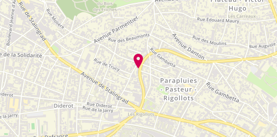 Plan de Allo Pizza Rapido, 55 Avenue de la Republique, 94120 Fontenay-sous-Bois