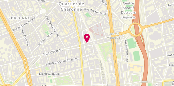 Plan de Melia-M, 110 Rue Avron, 75020 Paris